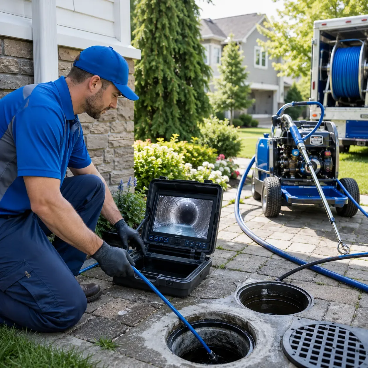 Outdoor drain cleaning professionals serving Pine Lake, GA