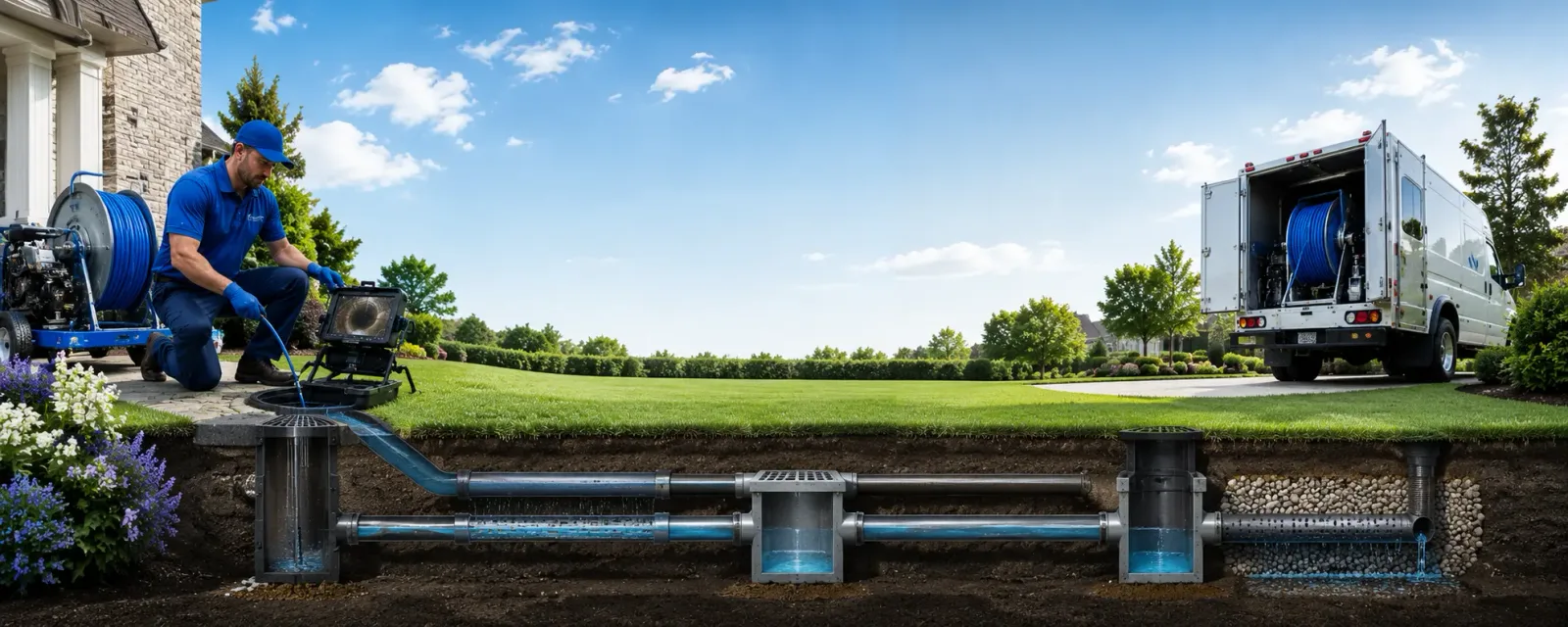 Outdoor drain cleaning information for Pine Lake, GA